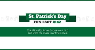 Free  Template: Light St. Patrick's Day Facebook Post