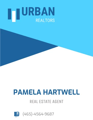 Abstract Real Estate Business Card