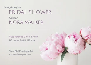 Free  Template: Bridal Shower Invitation