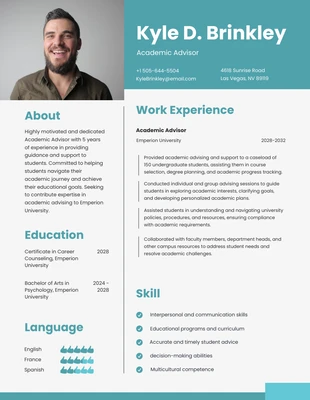 Free  Template: Light Green Infographic Resume