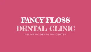 Free  Template: Biglietto da visita dentale estetico moderno rosa