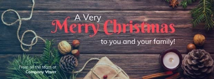premium  Template: Banner de Facebook do A Very Merry Christmas