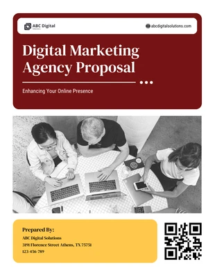 Free  Template: Digital Marketing Agency Proposal Template