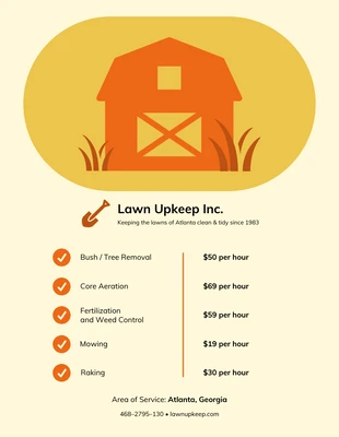 business  Template: Lawn Service Flyer Template