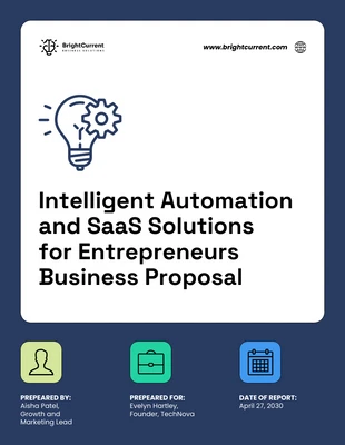 premium Template: Proposta di business per soluzioni di automazione intelligente e SaaS