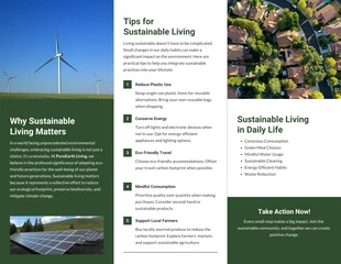 Sustainable Living Tips Brochure - Pagina 2