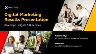 business  Template: Modelo de Apresentação de Resultados de Marketing Digital