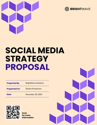 Free  Template: Social Media Strategy Proposal