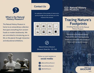 Free  Template: Natural History Museum Brochure