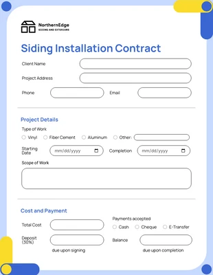 Free interactive Template: نموذج عقد انحياز