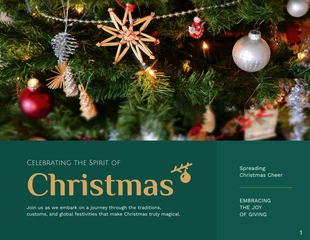 Free  Template: Green and Red Christmas Presentation