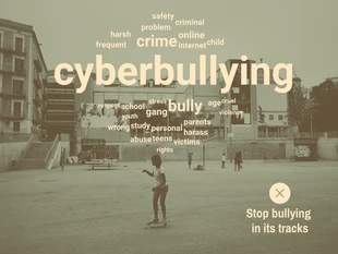 Free  Template: Pare o bullying