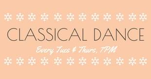 Free  Template: Classical Dance 