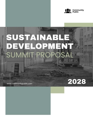 business  Template: Green Modern Minimalist Nonprofit Conference Proposal
