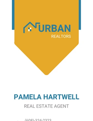 Free  Template: Triangle Real Estate Business Card