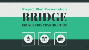 Free  Template: Green Stripes Project Presentation
