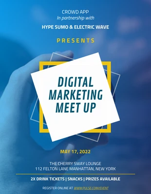 premium  Template: Digital Marketing Meet Up Event Poster