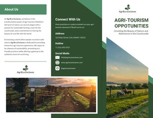 Free  Template: Agri-Tourism Opportunities Brochure