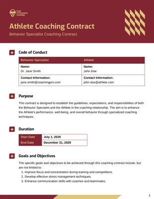 premium  Template: Modelo de contrato de coaching com especialista em comportamento