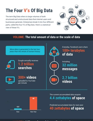 Big Data Internet Statistical Infographic