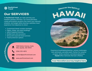 premium Template: Brochure di viaggio delle Hawaii