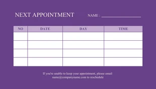 Beige And Purple Modern Aesthetic Beauty Appointment Business Card - Página 2