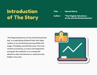 Blue and Green Book Report Education Presentations - Página 2