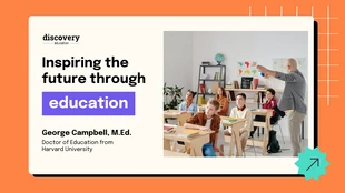 Free  Template: Colorful Modern Education for the Future Presentation