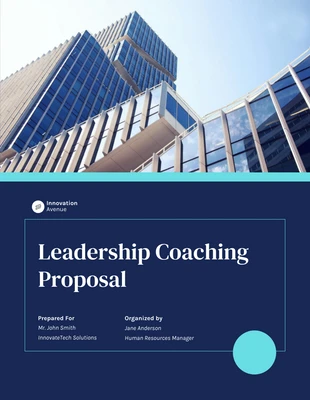 business  Template: Leadership Coaching Proposal