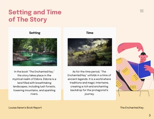 Yellow and Pink Book Report Education Presentations - Pagina 3