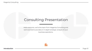 Free  Template: Black And White Clean Consulting Presentation