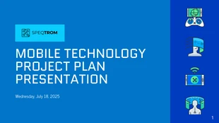 business  Template: Blue Tech Project Presentation