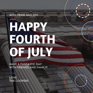 Free  Template: Fireworks Independence Day Instagram Post