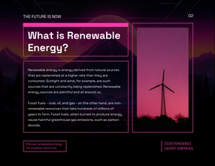 Purple and Magenta Retrowave Renewable Energy Cool Presentation - Seite 2