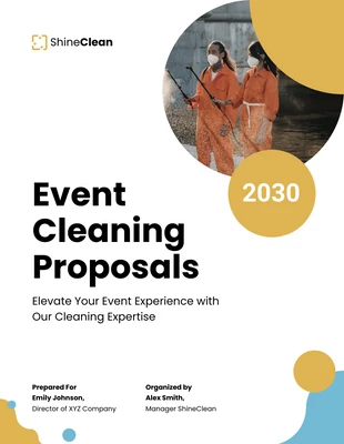business  Template: Event Cleaning Proposals