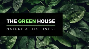 premium  Template: Banner de blog de natureza verde