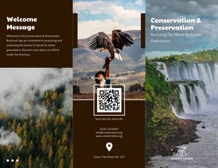 Free  Template: Conservation & Preservation Brochure