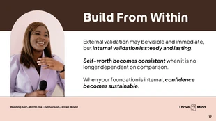 Building Self-Worth Keynote Presentation - page 17