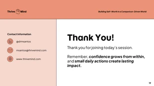 Building Self-Worth Keynote Presentation - page 19