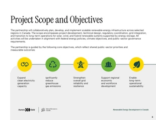 Renewable Energy Development Joint Partnership Proposal - Pagina 6