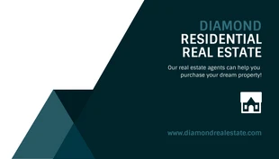 premium  Template: Simple Residential Real Estate Business Card