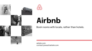 premium  Template: Modèle de Pitch Deck Airbnb moderne et épuré