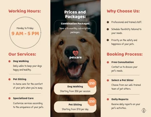 Dog Walking & Pet Sitting Brochure - صفحة 2