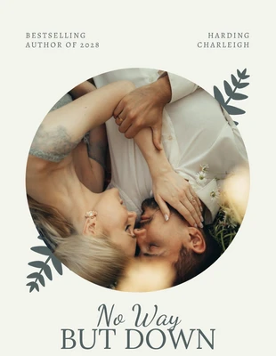 premium  Template: Couverture de livre de romance esthétique minimaliste jaune clair