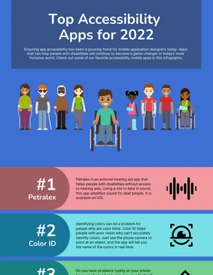 Free  Template: Top Accessible Apps Infographic Template