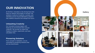 Blue And Orange Modern Corporate Presentation - Seite 4