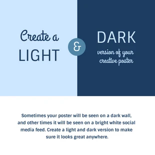 Free  Template: Light and Dark Instagram Post