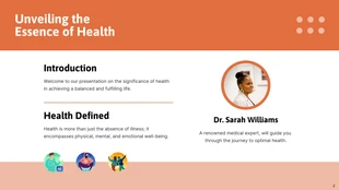 Simple Orange and White Health Presentation - Página 2
