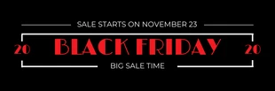 premium  Template: Banner de e-mail de promoção da Black Friday