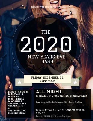 Free  Template: New Year Bash Event Flyer
